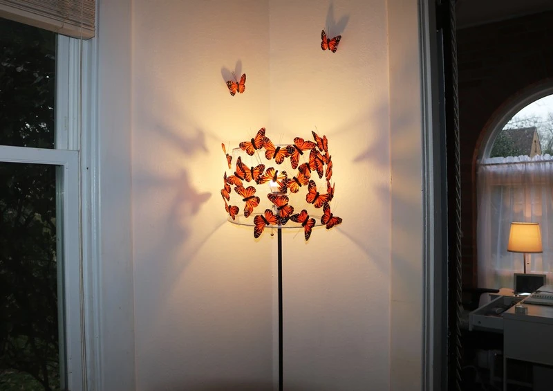 Create a beautiful butterflies lampshade with Wire Mesh
